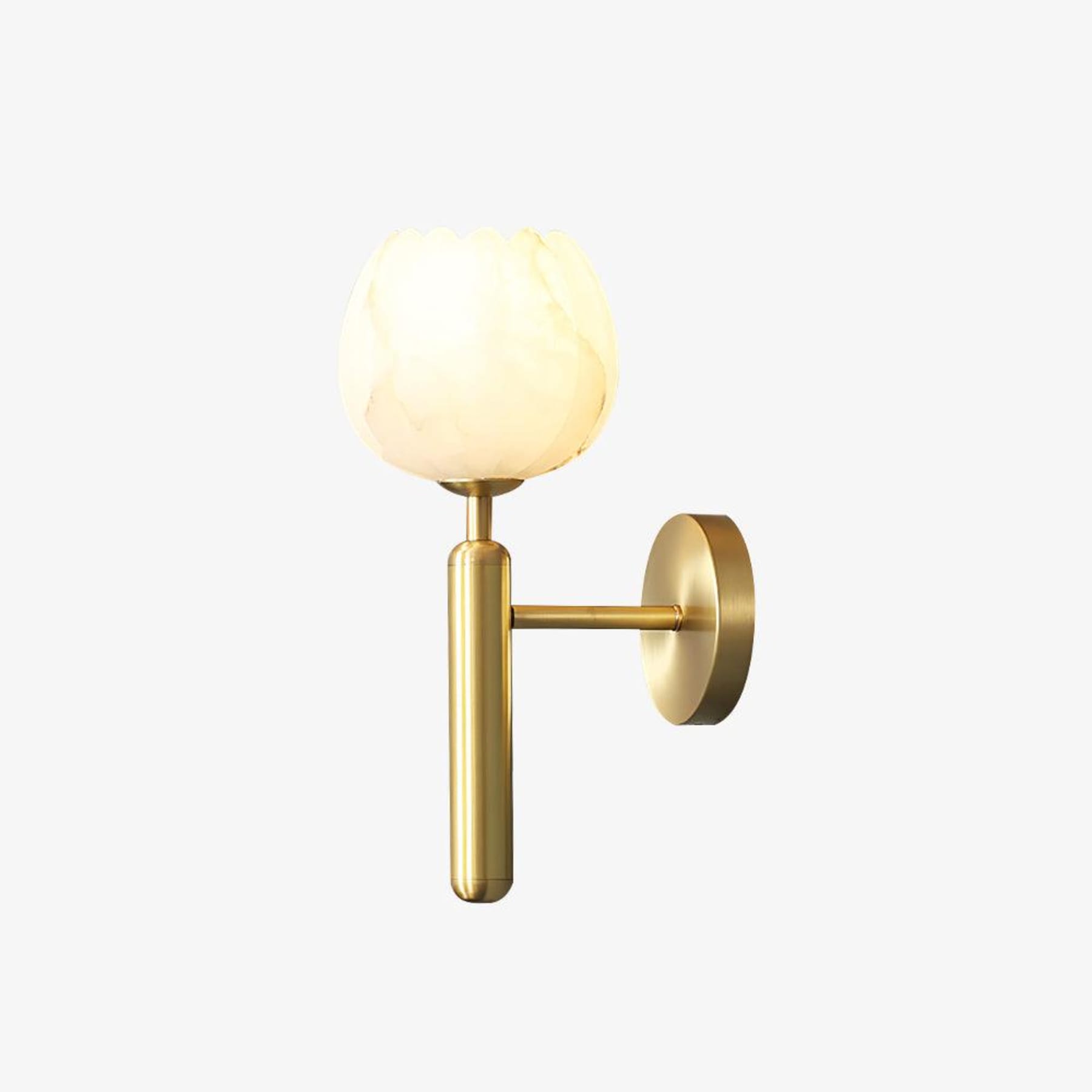 Modern Metal Wall Light With Integrated LED for Living Room — Halden Lighting