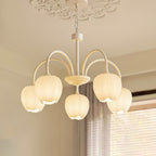 Retro Metal And Glass Chandelier With Included Bulbs For Living Room — Halden Lighting