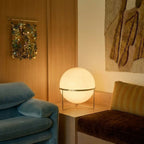 Modern Chrome Floor Lamp With Warm LED Glow for Living Room — Halden Lighting