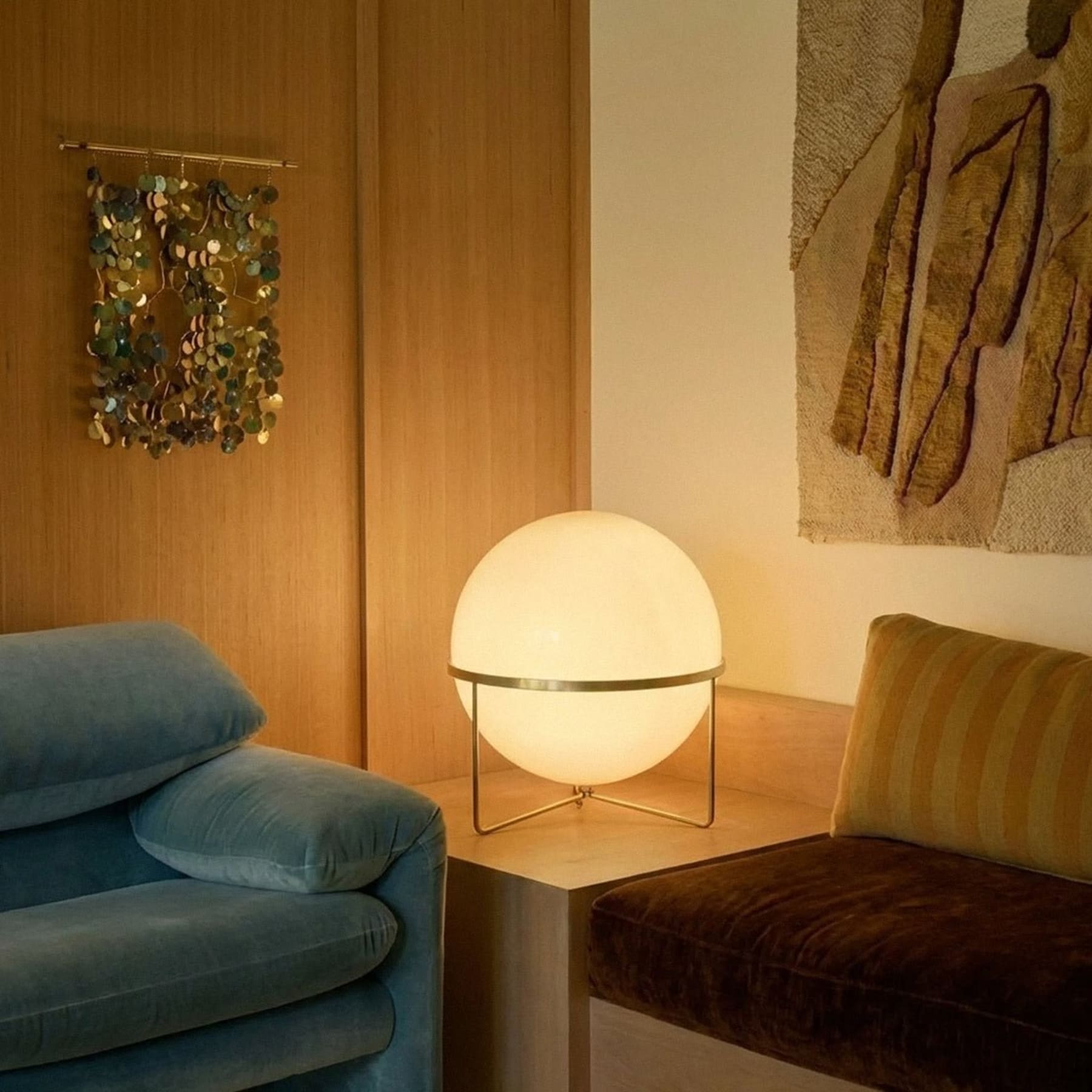 Modern Chrome Floor Lamp With Warm LED Glow for Living Room — Halden Lighting