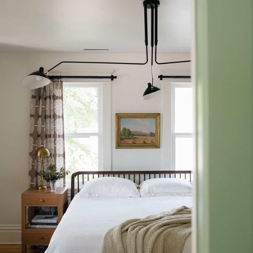 Modern Linear Metal Ceiling Light for Living Room — Halden Lighting