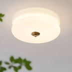 Retro Glass Flush Mount Ceiling Light For Living Room — Halden Lighting