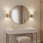 Modern Metal Wall Light With Integrated LED for Living Room — Halden Lighting