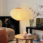 Modern Rice Paper Floor Lamp for Living Room and Bedroom — Halden Lighting
