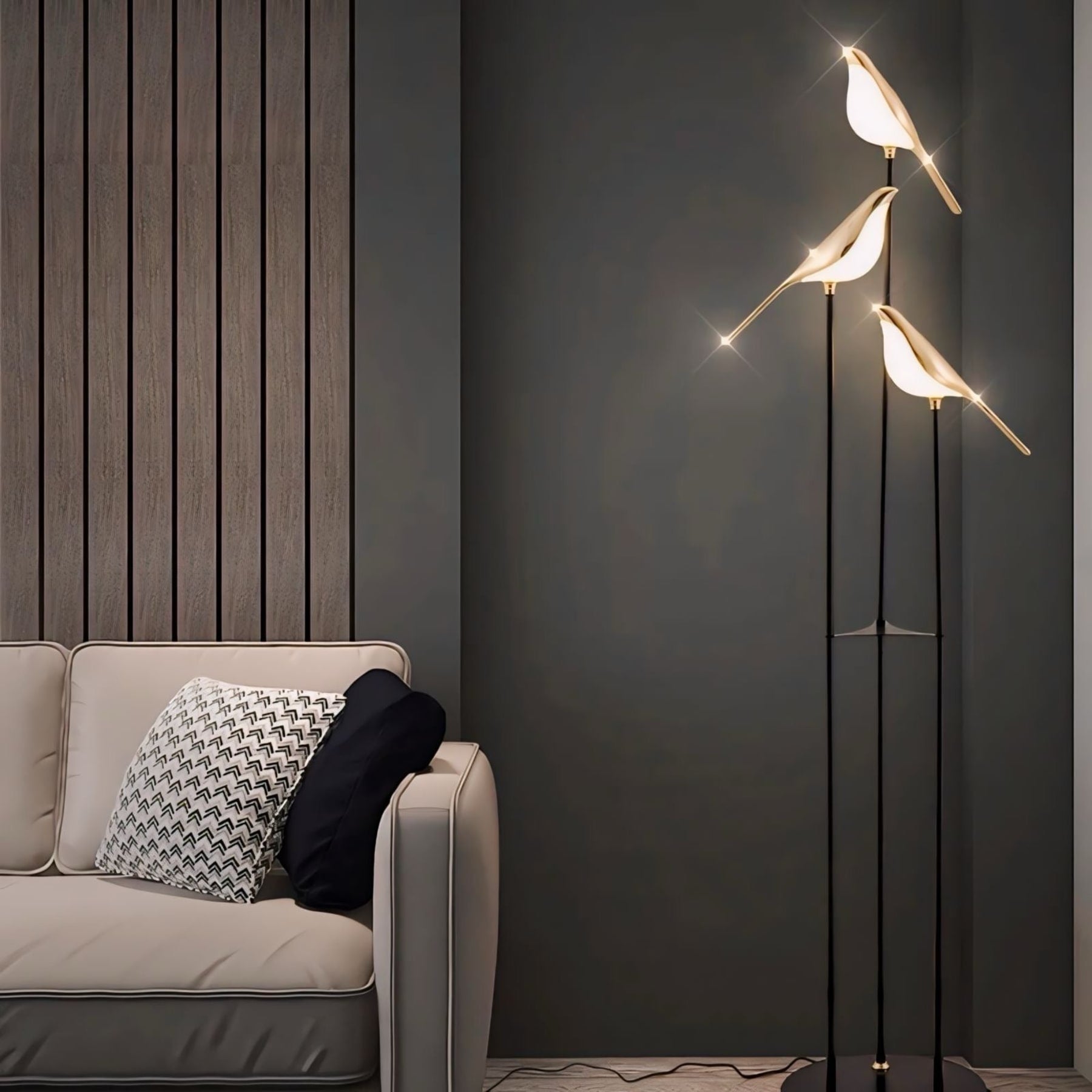 Modern Metal Floor Lamp for Living Room and Bedroom — Halden Lighting