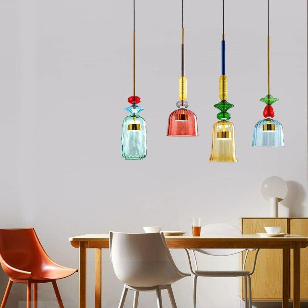 Modern Glass Pendant Light With Warm LED Glow — Halden Lighting