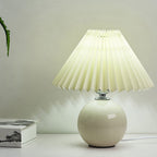 Retro Ceramic Table Lamp With Warm LED Glow — Halden Lighting