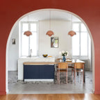 Modern Metal Dome Pendant Light With Integrated LED for Kitchen and Dining — Halden Lighting