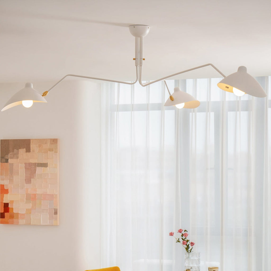 Modern Linear Metal Ceiling Light for Living Room — Halden Lighting