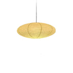 Scandinavian Paper Pendant Light With Warm LED Glow in Black — Halden Lighting