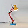 Modern Metal Table Lamp With Bulb Included for Home Office in Yellow — Halden Lighting