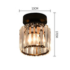 Modern Acrylic Semi-Flush Mount Ceiling Light for Living Room — Halden Lighting