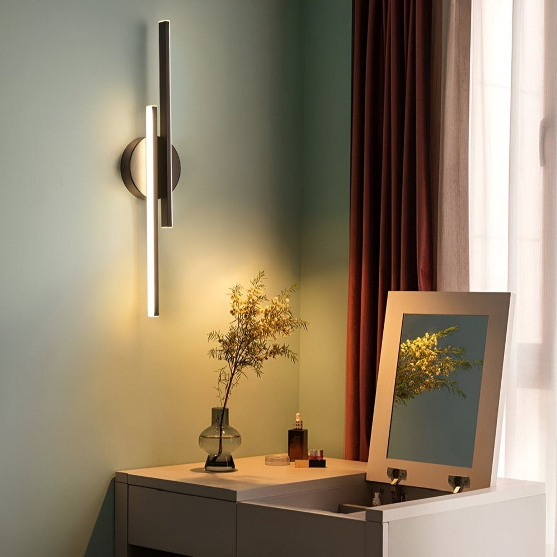 Modern Metal Wall Light for Bedroom and Living Room — Halden Lighting