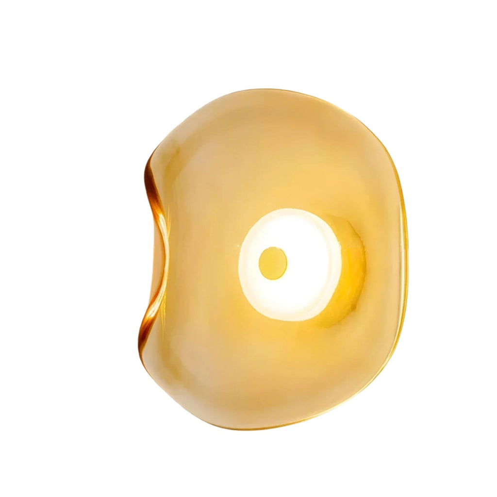 Modern Glass Wall Light With Warm LED Glow — Halden Lighting