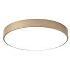 Modern Metal Flush Mount Ceiling Light With Stepless Dimming in Gold — Halden Lighting