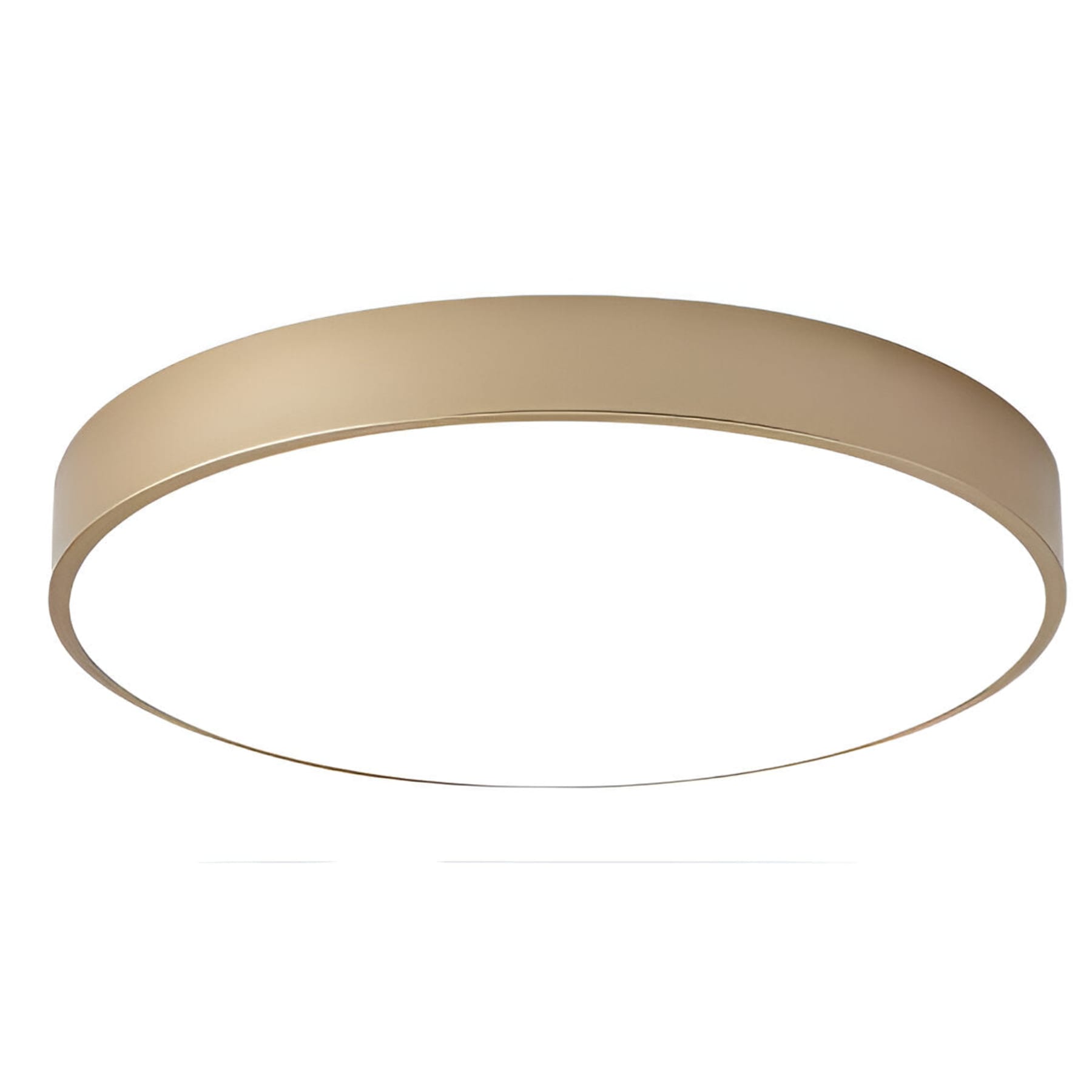Modern Metal Flush Mount Ceiling Light With Stepless Dimming in Gold — Halden Lighting