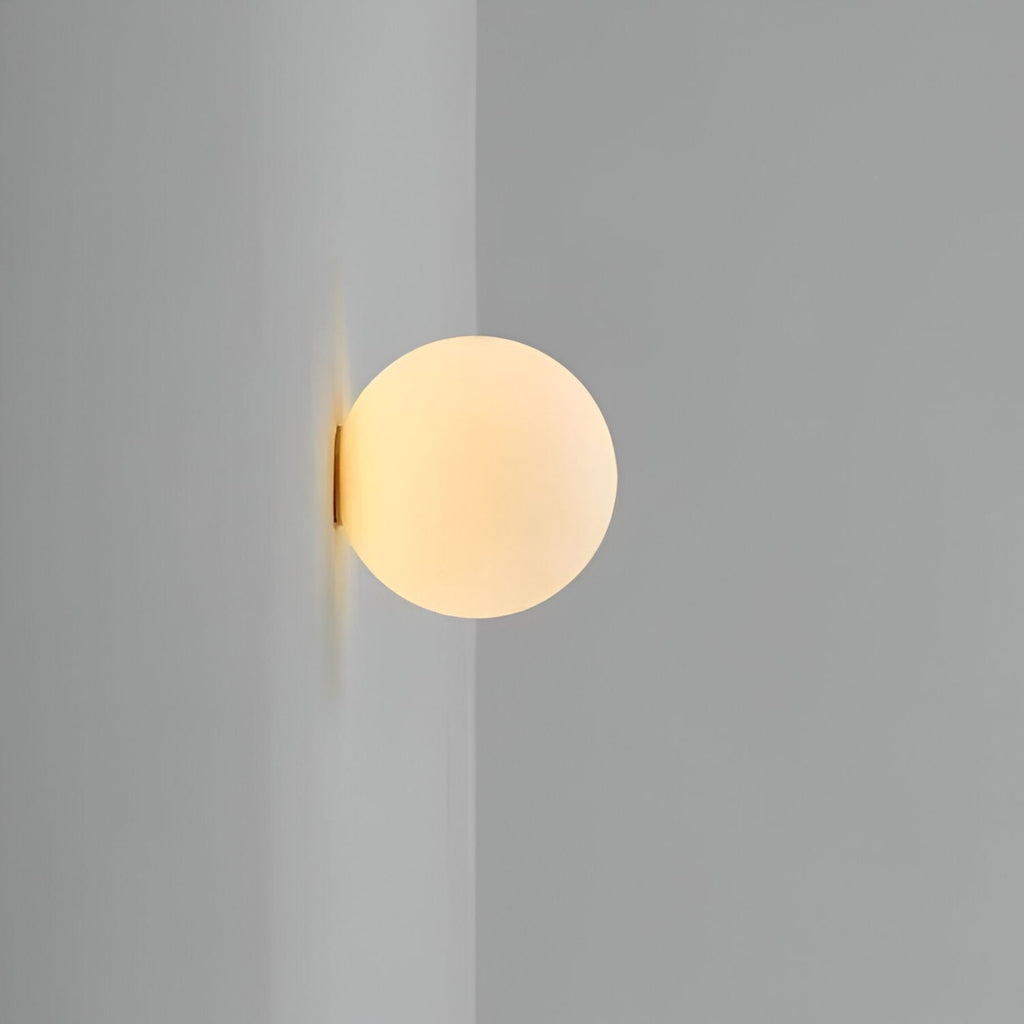 Modern Glass Wall Light With Warm LED Glow — Halden Lighting