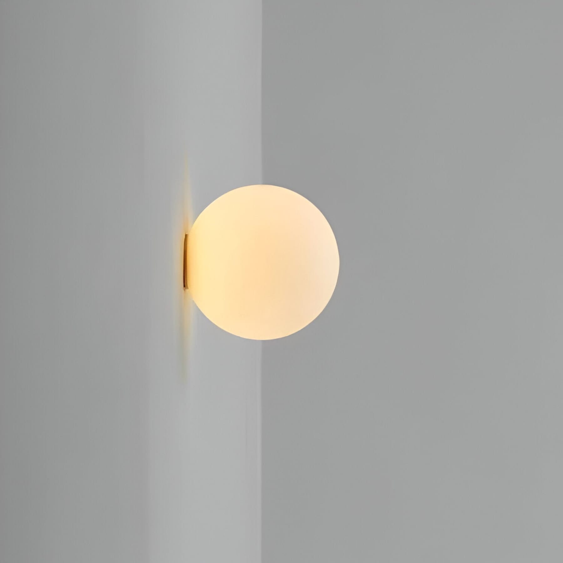 Modern Glass Wall Light With Warm LED Glow — Halden Lighting