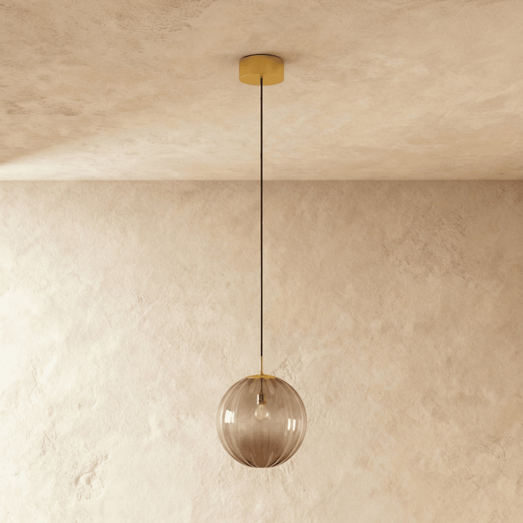 Modern Glass Pendant Light With Warm LED Glow — Halden Lighting