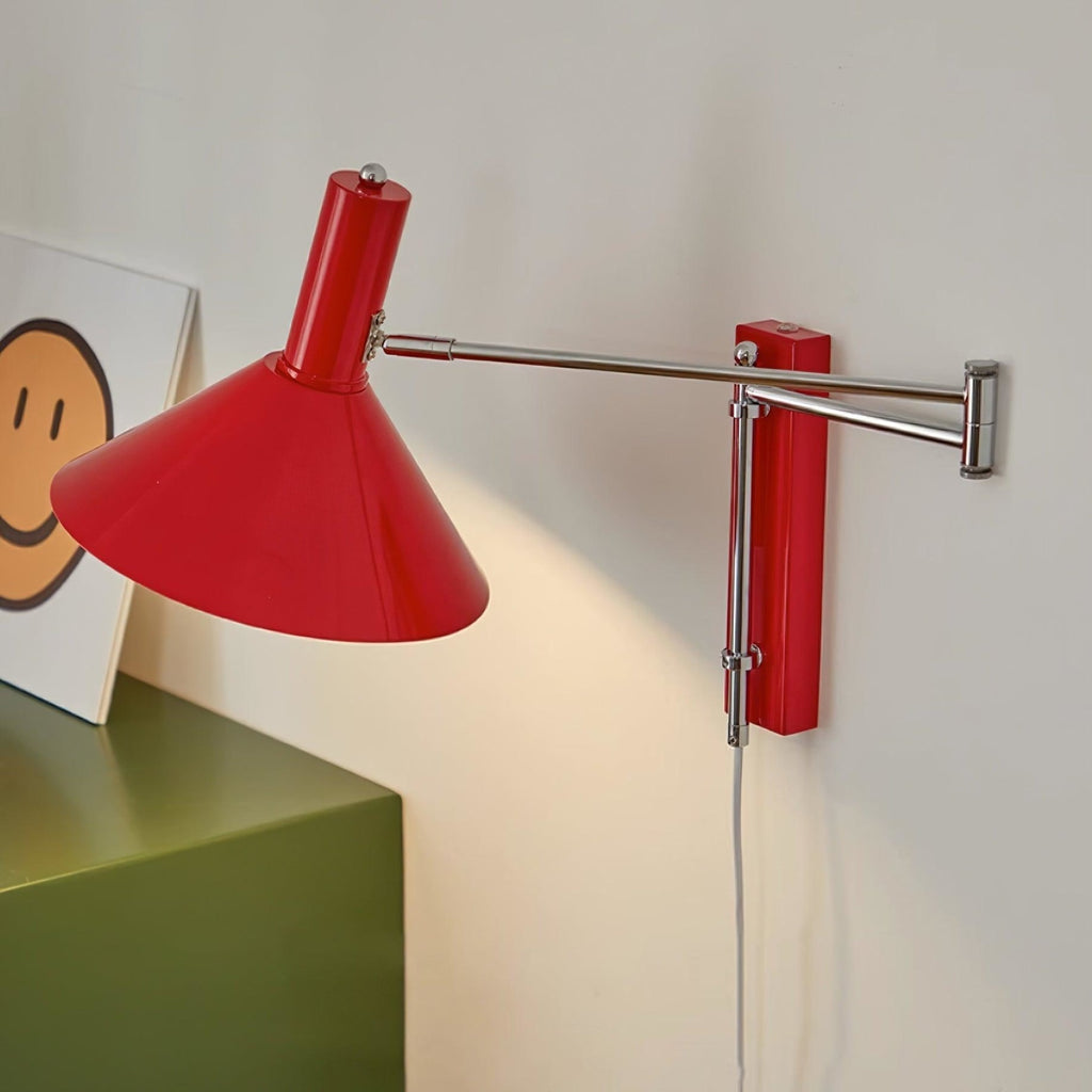 Retro Metal Wall Light With Tri-Colour LED Glow — Halden Lighting