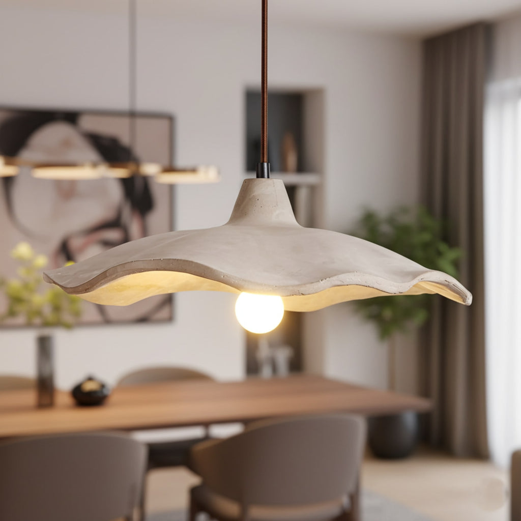 Modern Concrete Pendant Light for Dining and Kitchen — Halden Lighting