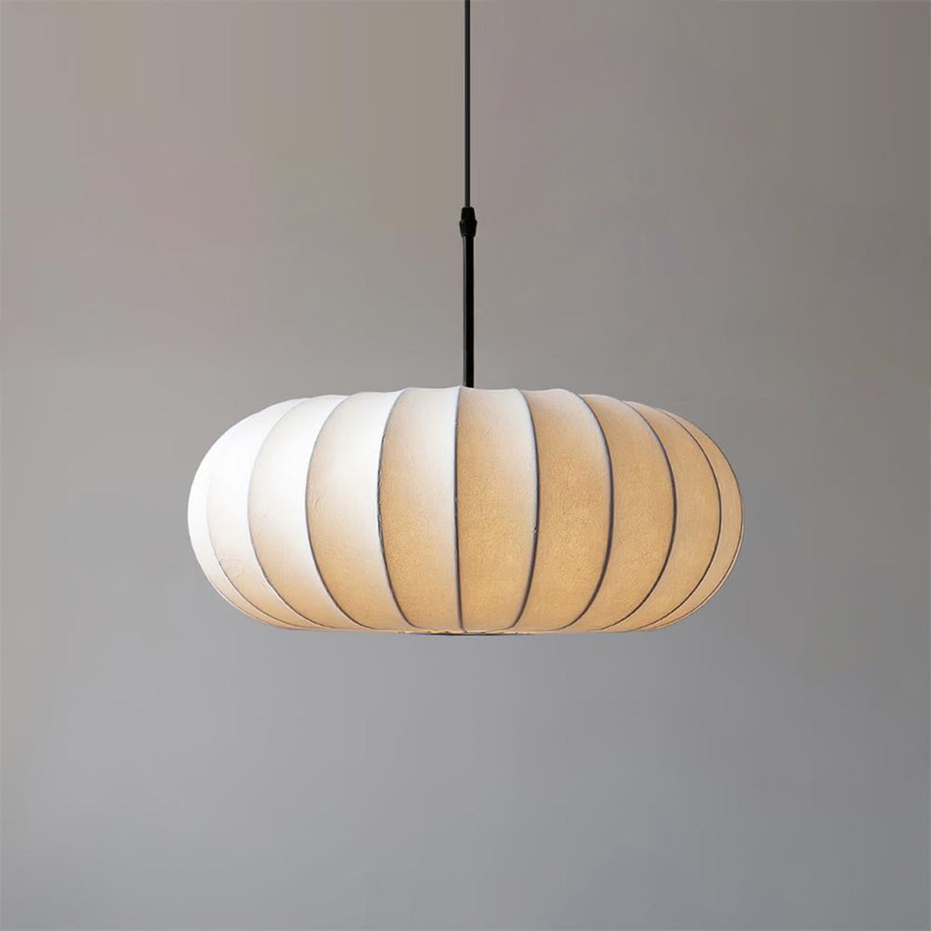 Modern Fabric Pendant Light for Living and Dining Rooms in Ø50 x 19 cm (Ø19.6" x 7.4") — Halden Lighting