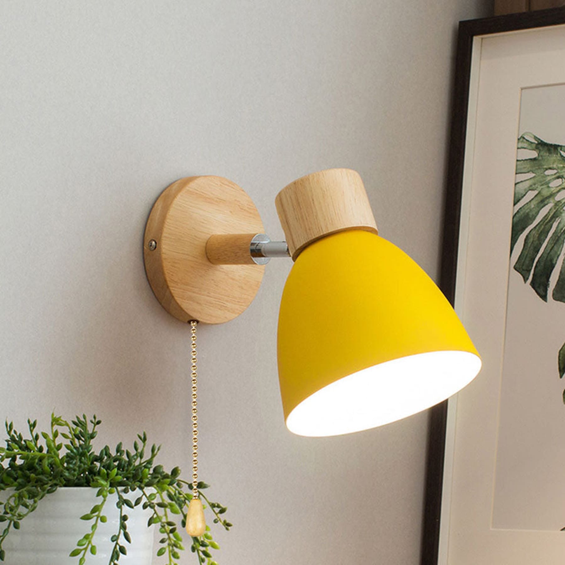 Modern Wood Wall Light With Matte Finish — Halden Lighting