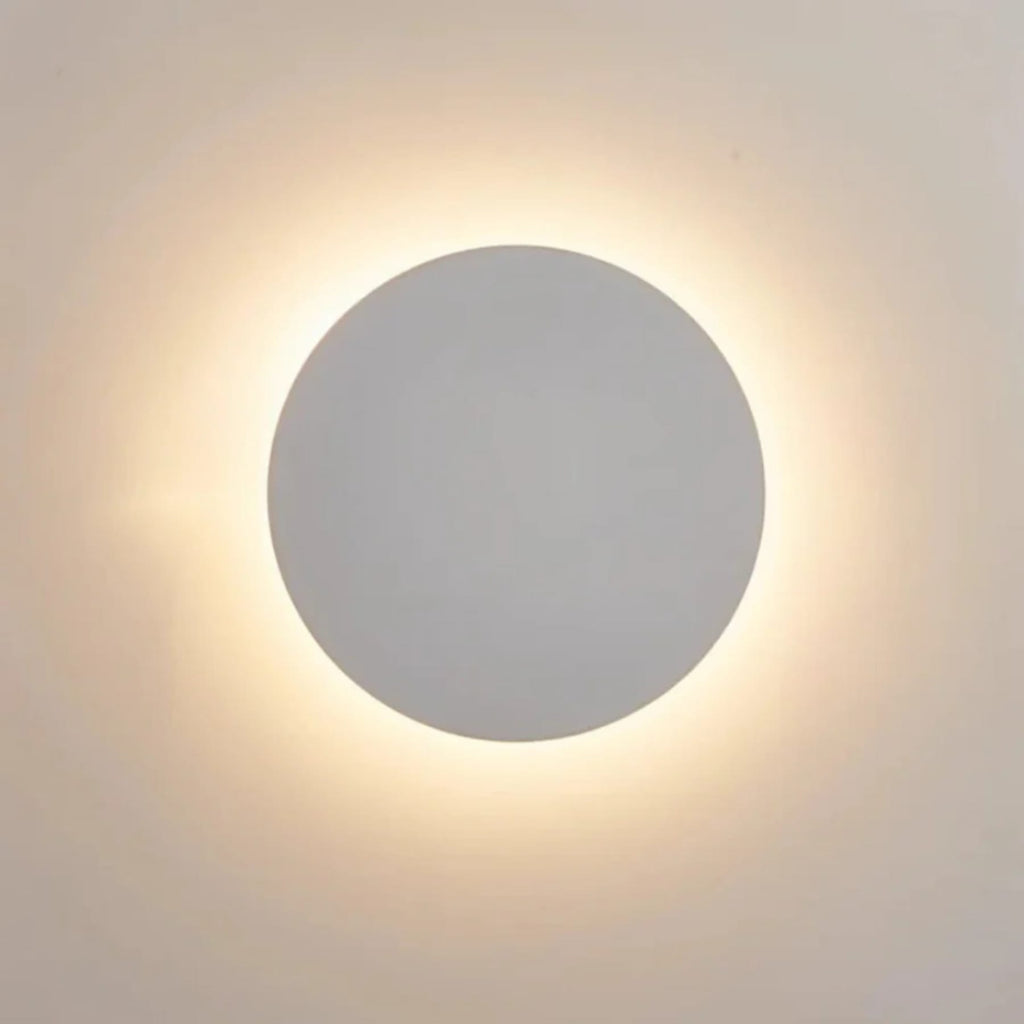 Modern Metal Wall Light for Living Room and Bedroom in White — Halden Lighting