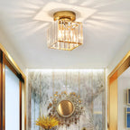 Modern Acrylic Semi-Flush Mount Ceiling Light for Living Room — Halden Lighting