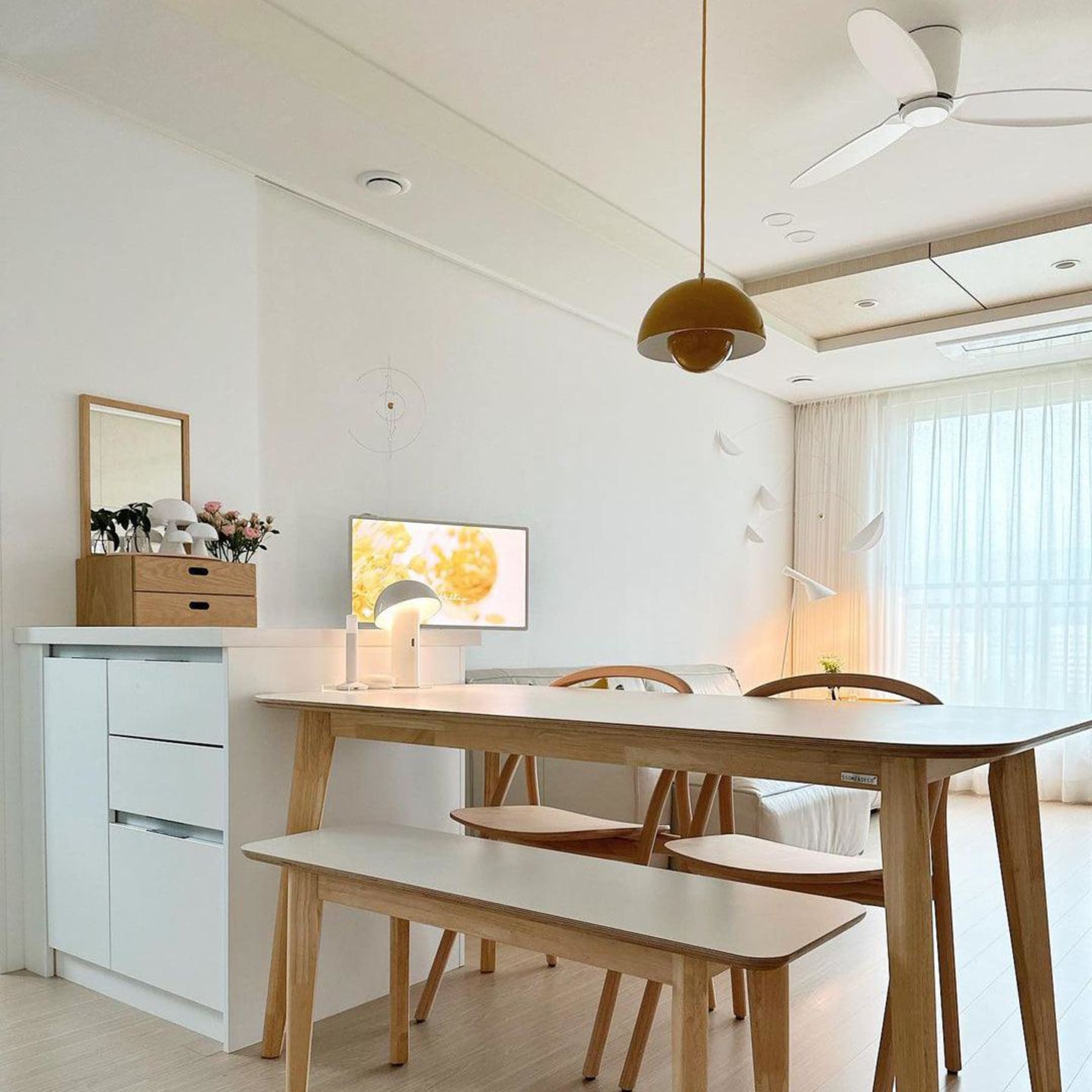 Modern Metal Dome Pendant Light With Integrated LED for Kitchen and Dining — Halden Lighting