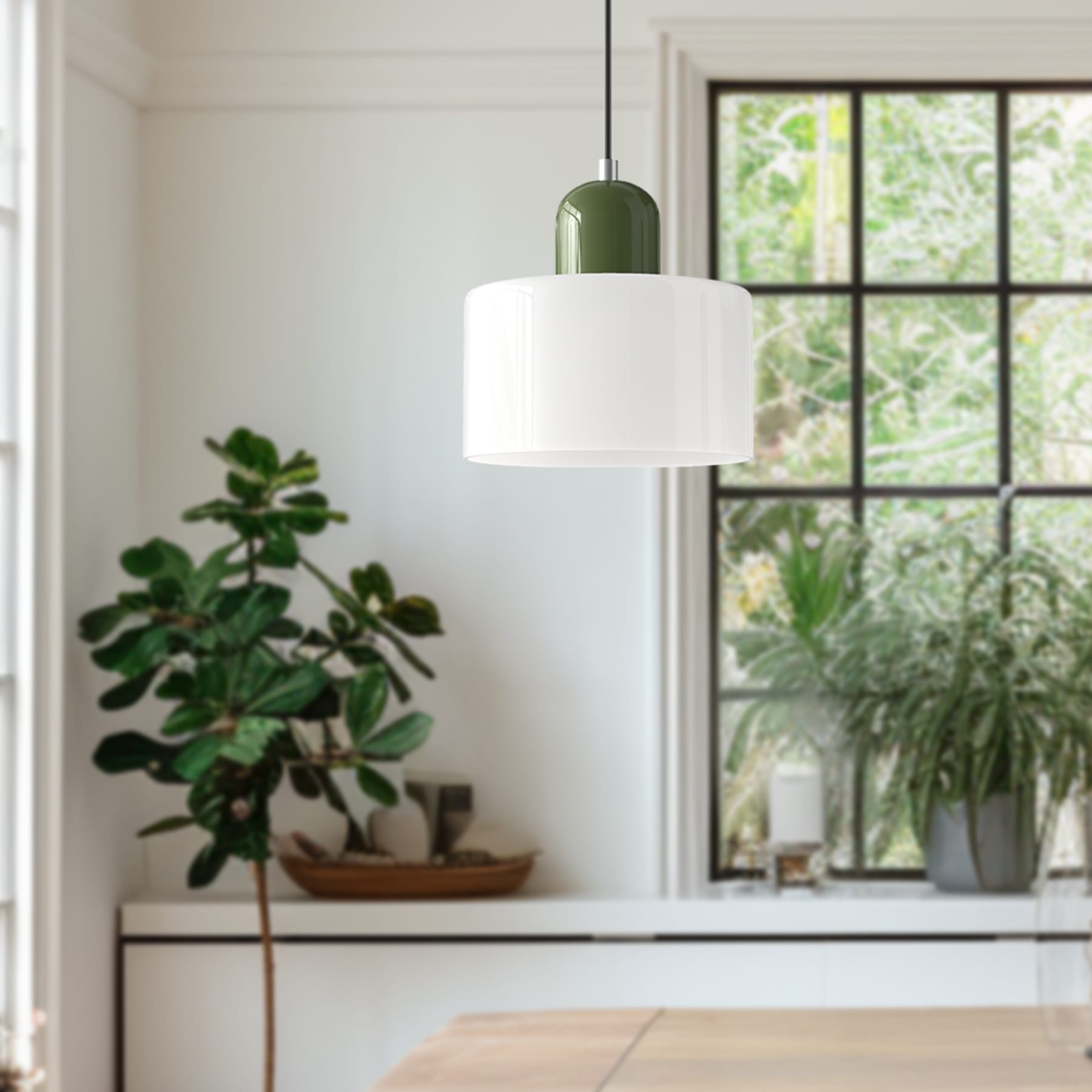 Modern Glass Pendant Light for Kitchen and Dining Room — Halden Lighting