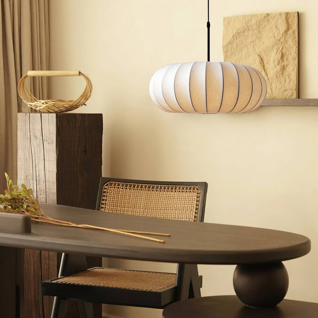 Modern Fabric Pendant Light for Living and Dining Rooms — Halden Lighting