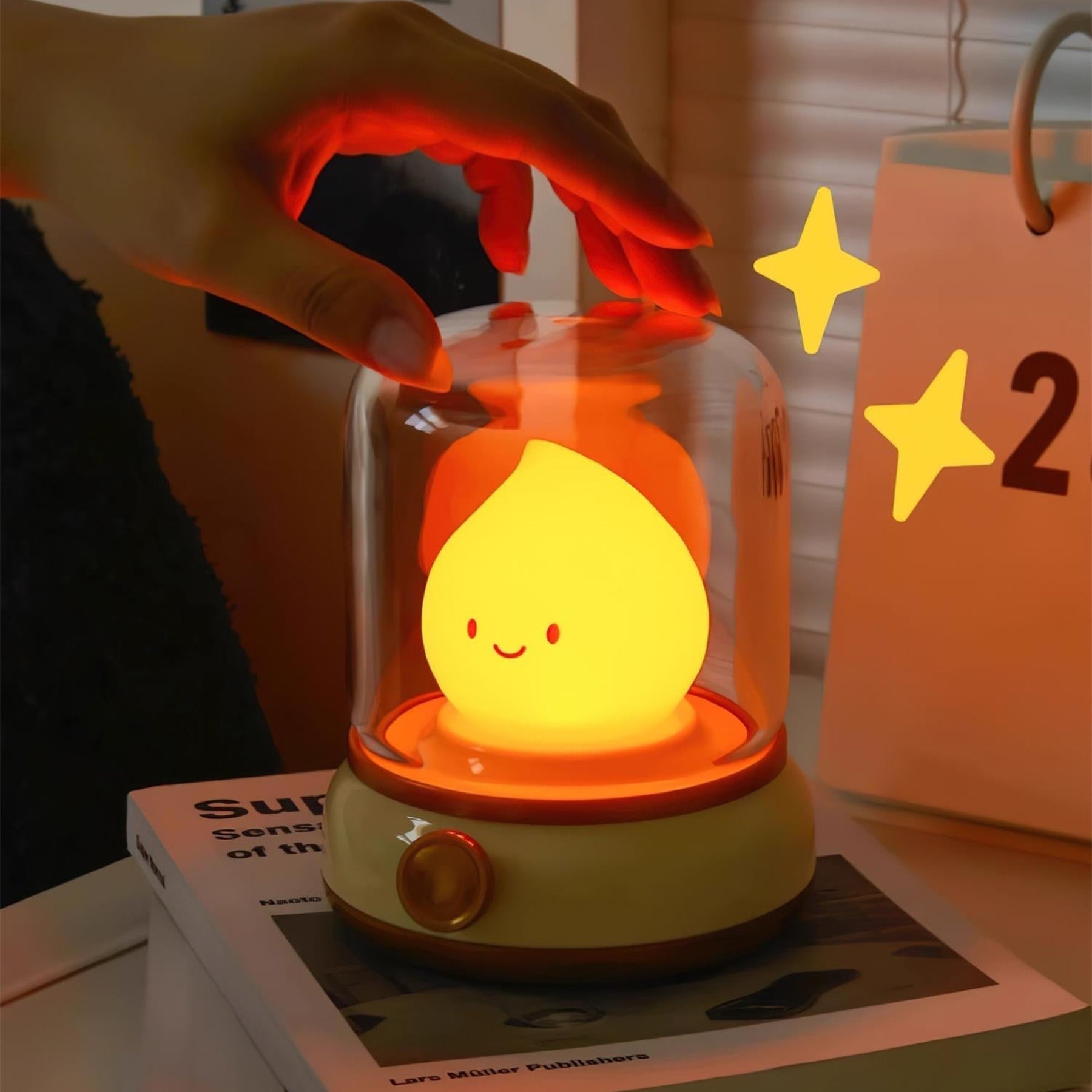 Modern Cordless Table Lamp With Warm LED Glow — Halden Lighting