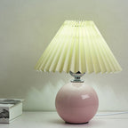 Retro Ceramic Table Lamp With Warm LED Glow — Halden Lighting