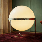 Modern Chrome Floor Lamp With Warm LED Glow for Living Room — Halden Lighting