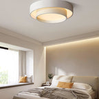Modern Metal Flush Mount Ceiling Light With Cool Daylight Glow — Halden Lighting