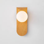 Modern Wood Wall Light With Tri-Colour LED Glow — Halden Lighting