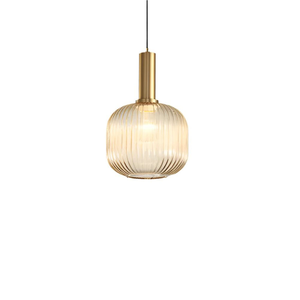Modern Glass Pendant Light With Warm LED Glow — Halden Lighting