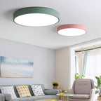 Modern Metal Flush Mount Ceiling Light With Stepless Dimming — Halden Lighting