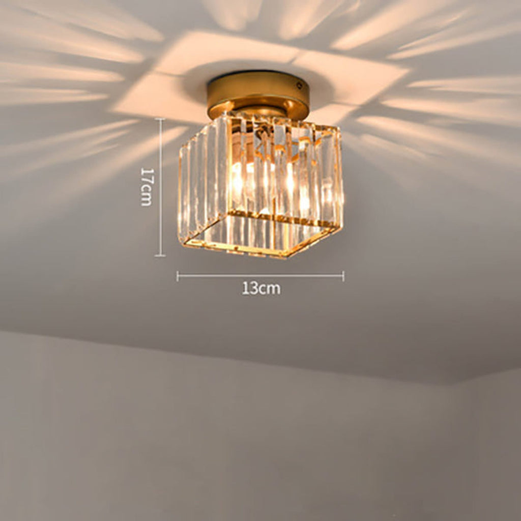 Modern Acrylic Semi-Flush Mount Ceiling Light for Living Room — Halden Lighting