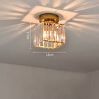 Modern Acrylic Semi-Flush Mount Ceiling Light for Living Room — Halden Lighting