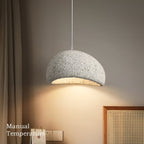 Modern Stone Pendant Light With Matte Finish for Living Room — Halden Lighting