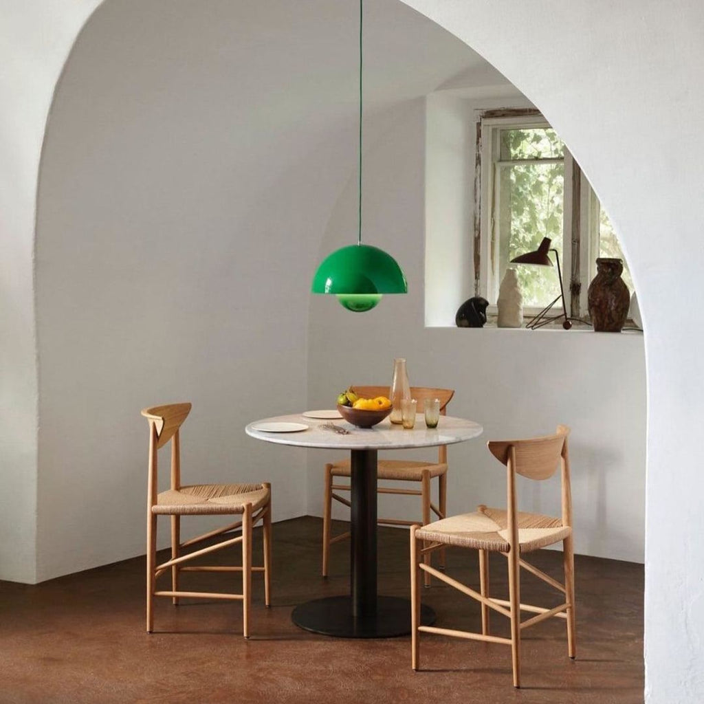 Modern Metal Dome Pendant Light With Integrated LED for Kitchen and Dining — Halden Lighting