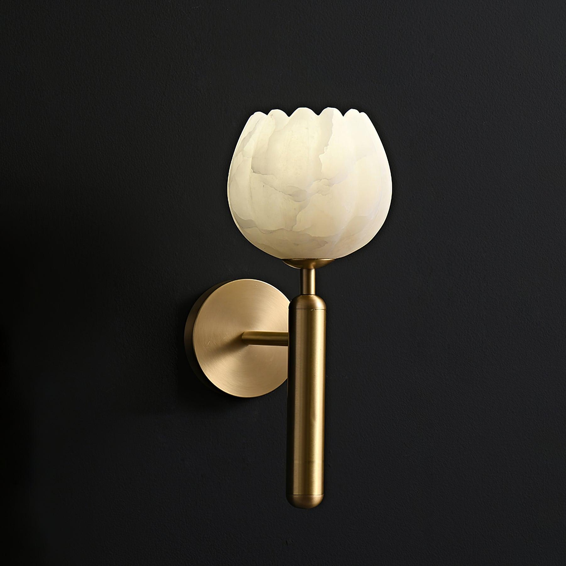 Modern Metal Wall Light With Integrated LED for Living Room — Halden Lighting