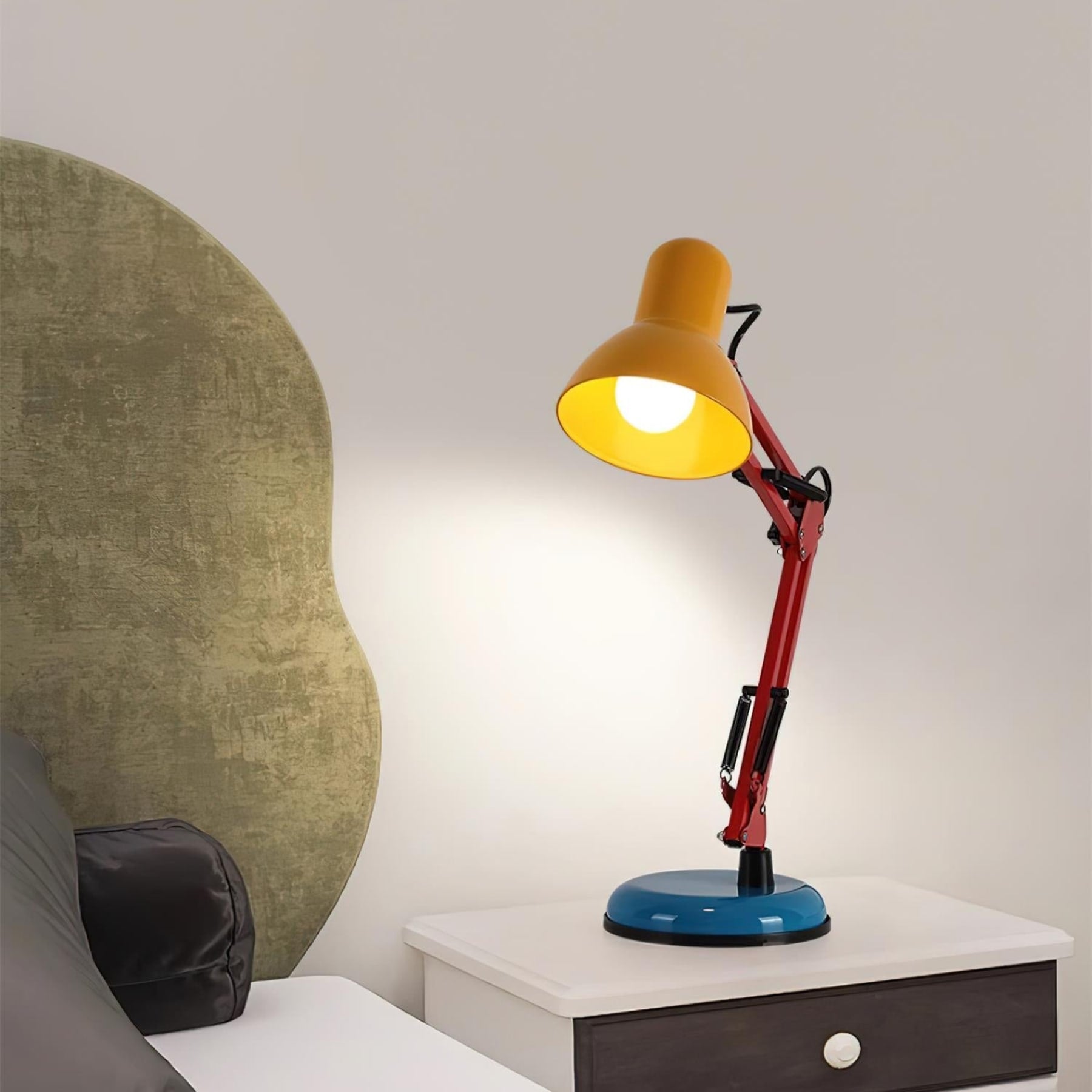 Modern Metal Table Lamp With Bulb Included for Home Office — Halden Lighting