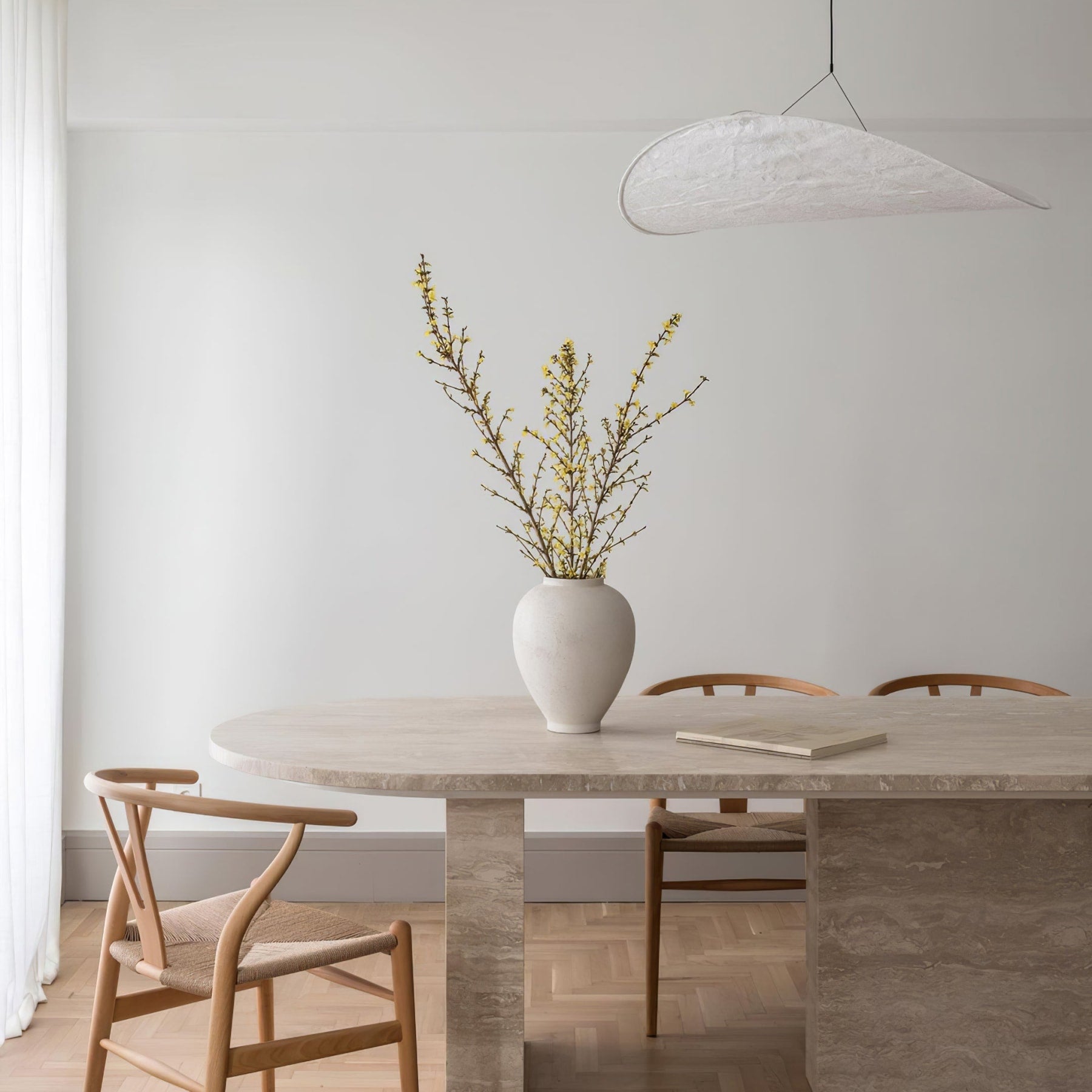 Modern Round Pendant Light With Stepless Dimming — Halden Lighting