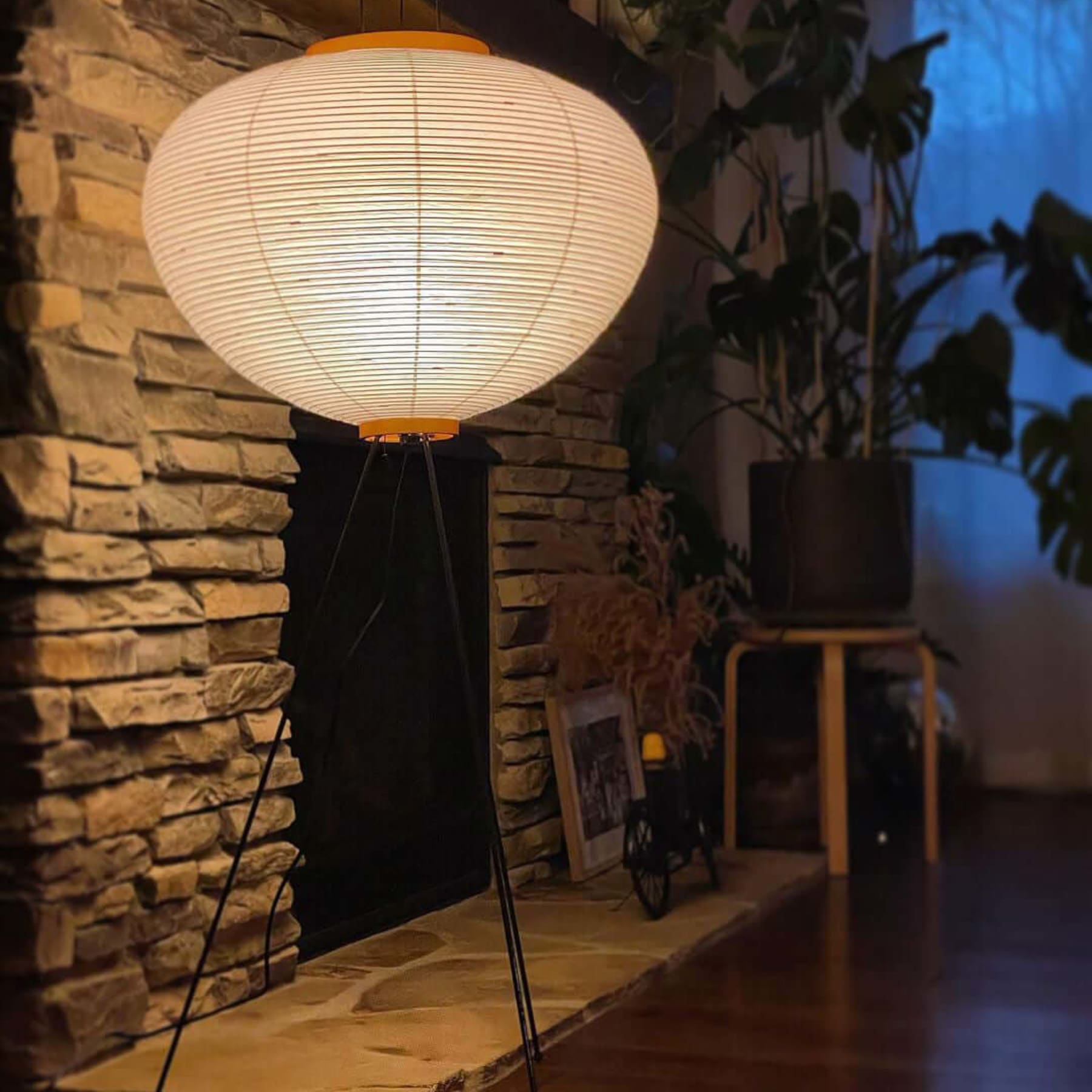 Modern Rice Paper Floor Lamp for Living Room and Bedroom — Halden Lighting