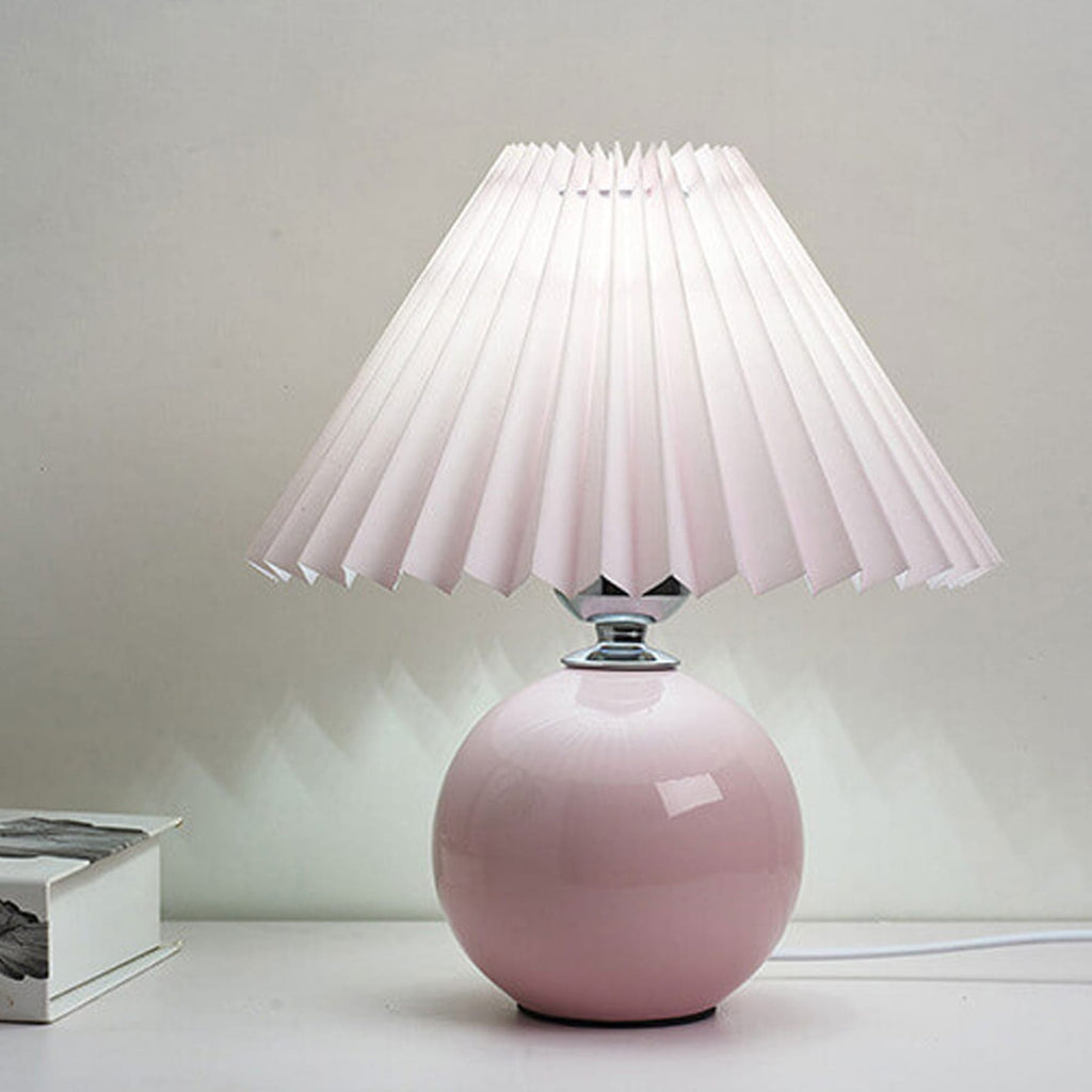 Retro Ceramic Table Lamp With Warm LED Glow — Halden Lighting