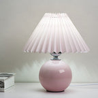 Retro Ceramic Table Lamp With Warm LED Glow — Halden Lighting