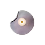 Modern Glass Wall Light With Warm LED Glow in Grey — Halden Lighting